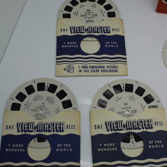 19 Vintage 1940s-50s Sawyers Single View-Master Reels Fairy Tales Hawaii Flowers - Picture 3 of 16